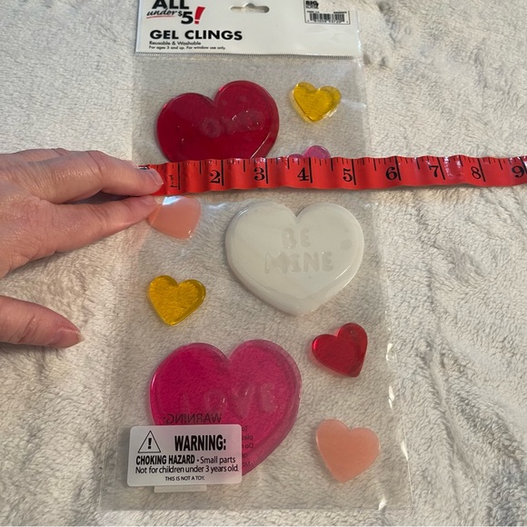 Window Gel Cling Valentines Day Be Mine XOXO Love Reuseable Decor Teacher Supply - Picture 7 of 7